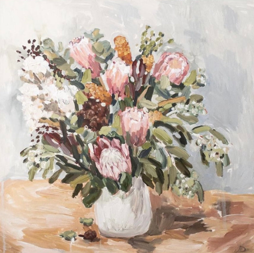 Pink Proteas and Banksias