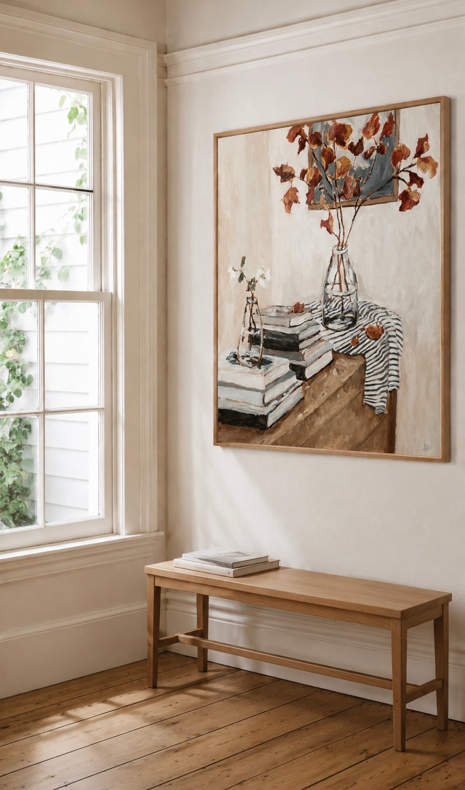 Table Study with Autumn Leaves