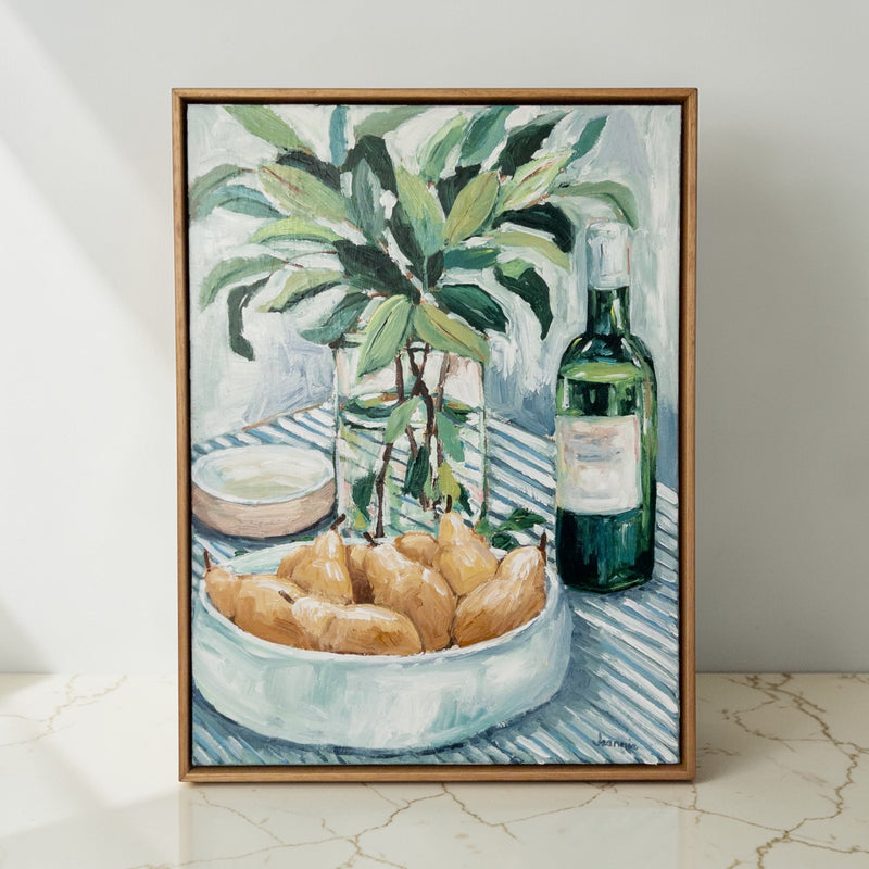 Pears in a bowl