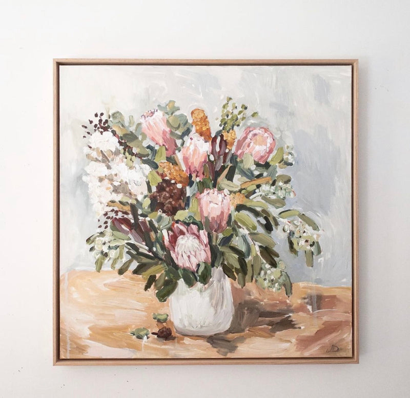 Pink Proteas and Banksias